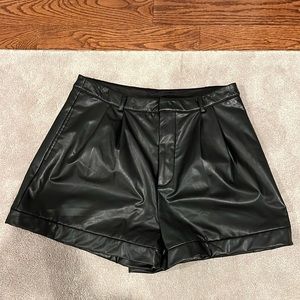 NWT leather shorts